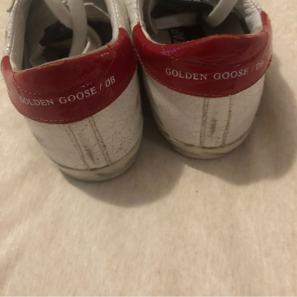 Golden Goose superstar cracked leather sneakers, EUC - Picture 5 of 10